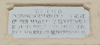 Plaque on the old fire station March 2013